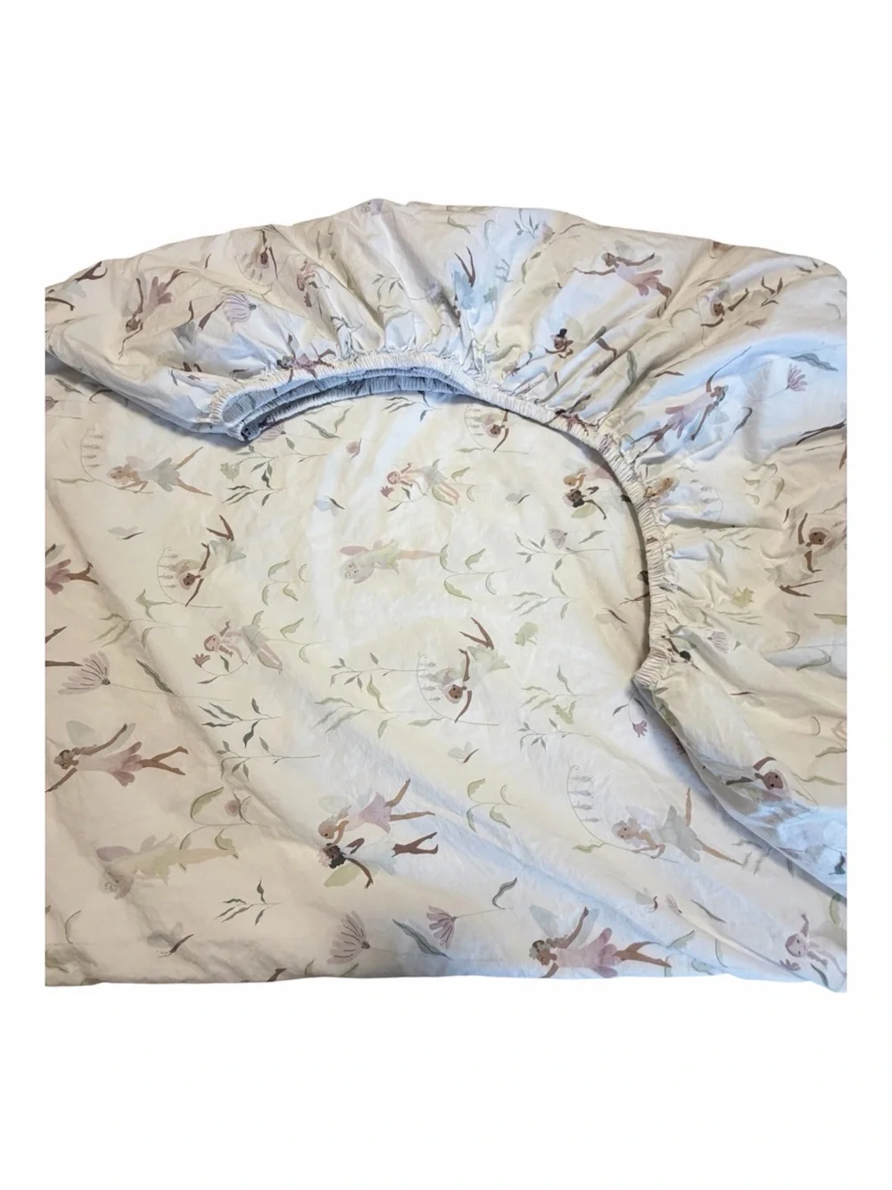 Pottery Barn Kids Talia Fairy Fitted Sheet Full Organic Cotton  Floral